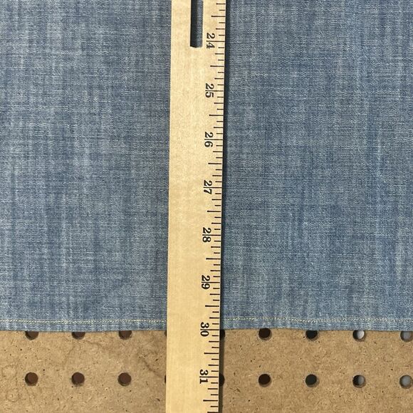 Yigal Azrouel New York Menswear Denim Jean Pearl Snap Shirt USA Mid Wash XL Men - Picture 8 of 9